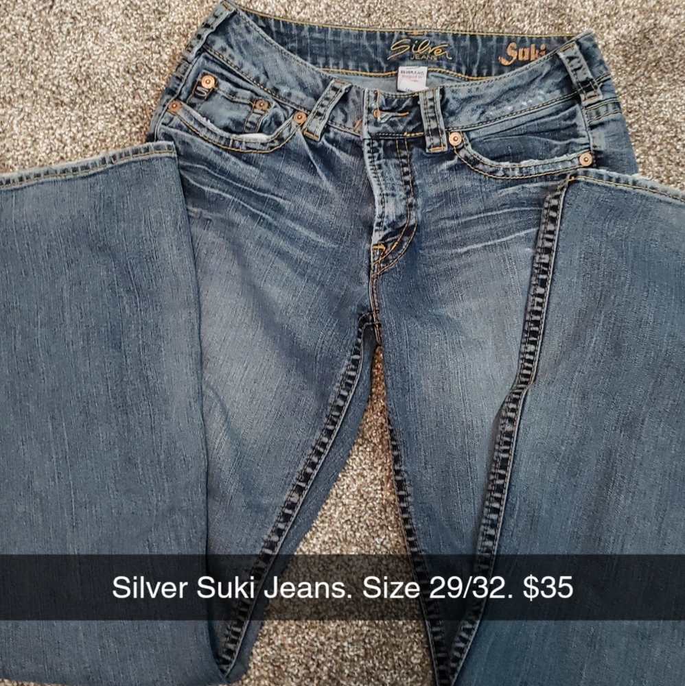 Silver Suki Jeans